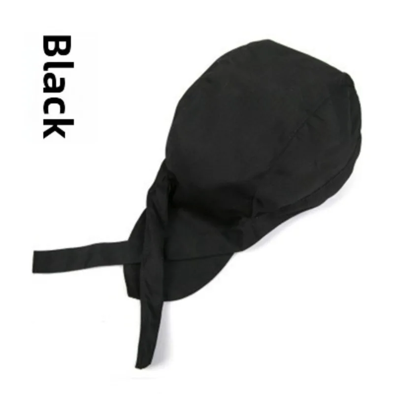 주방 도구 프린트가 있는 셰프 반다나 모자 통기성 좋은 면 소재 요리 작업 및 요리 액세서리