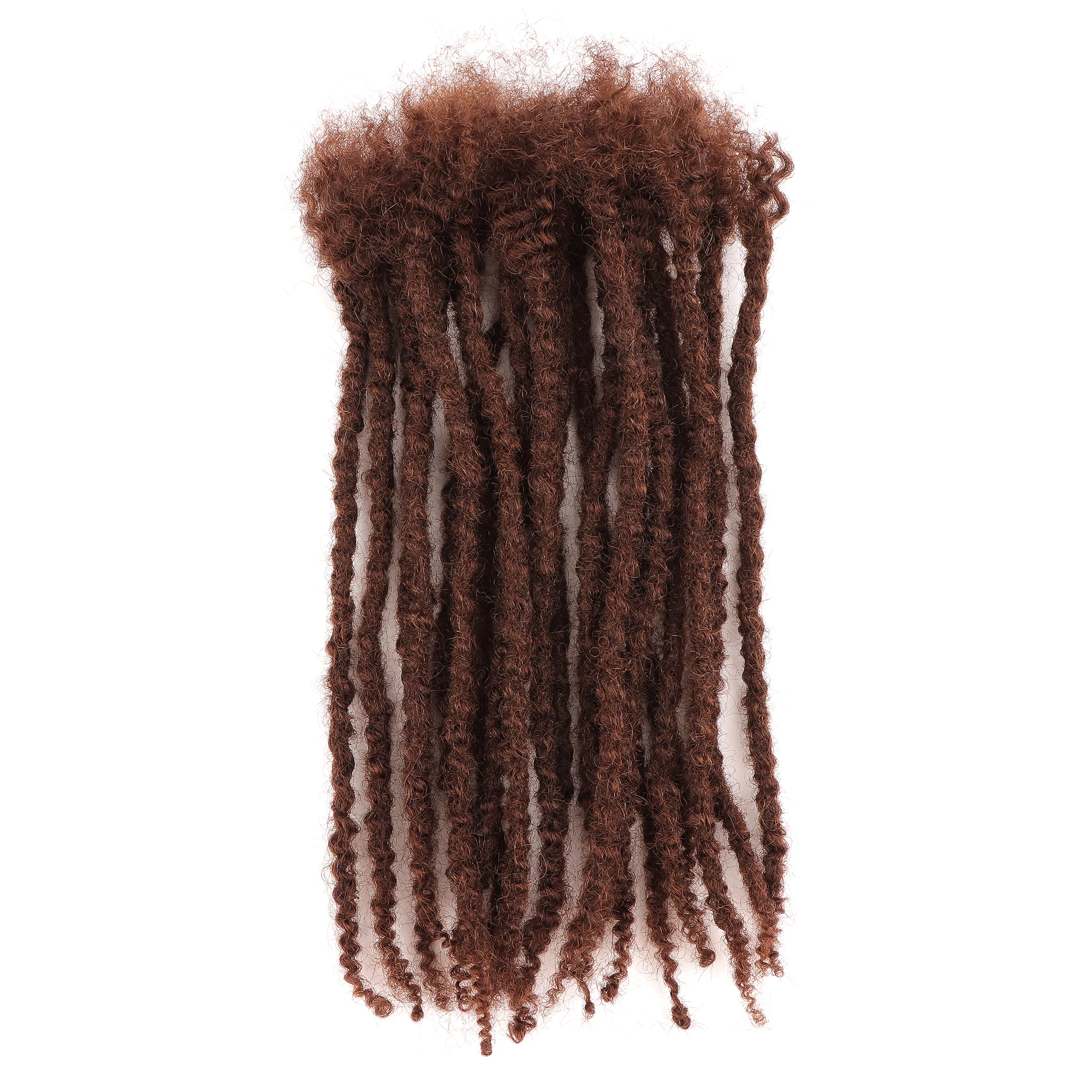 AHVAST Textured Locs colored 8-30inch 0.6cm Thickness Options 100% Real Human Hair Dreadlock Extensions for Man/Women Handmade