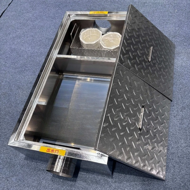 201 stainless steel gravity type underground oil-water separator manual control is suitable for catering kitchen restaurant
