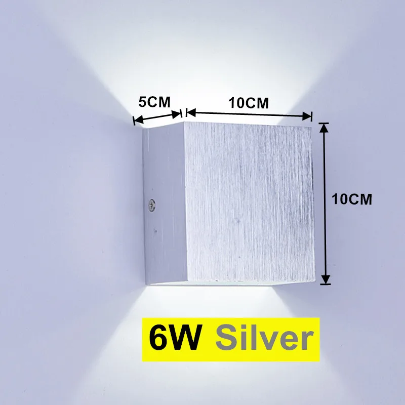 LED Indoor Wall Lamp Aluminum Sconce Home Lighting Bedroom Living Room Aisle Decorate Wall Light AC85-265V