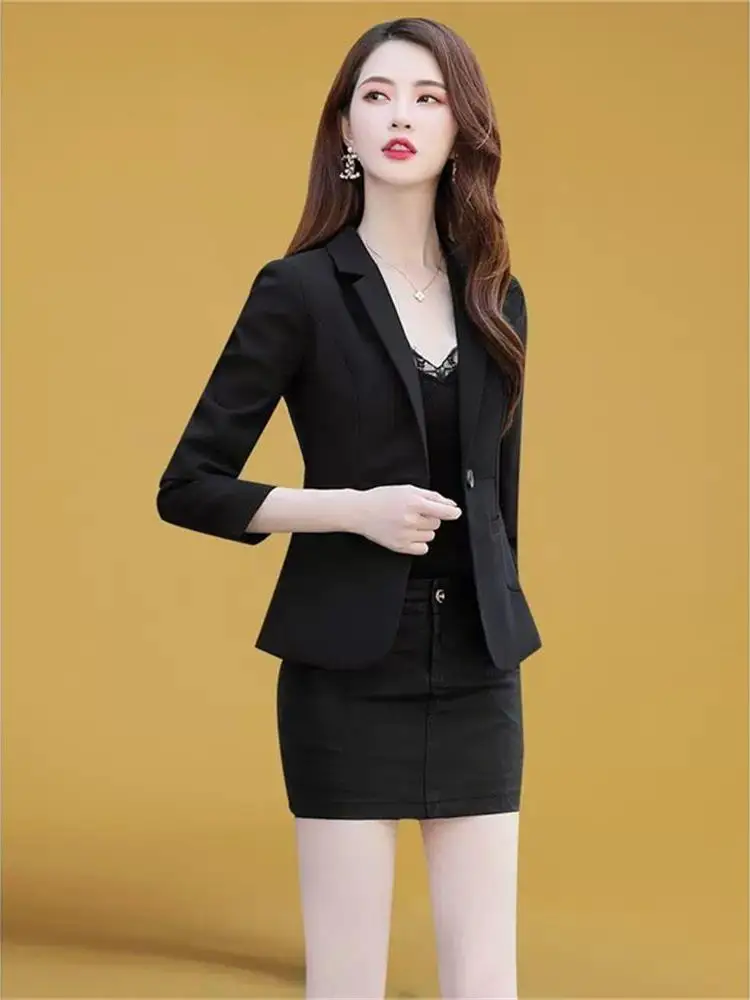 Женский костюм Ele ort Jaet Autumn Faion 2023, новый профессиональный костюм Sle Cleanfit для маленьких женщин