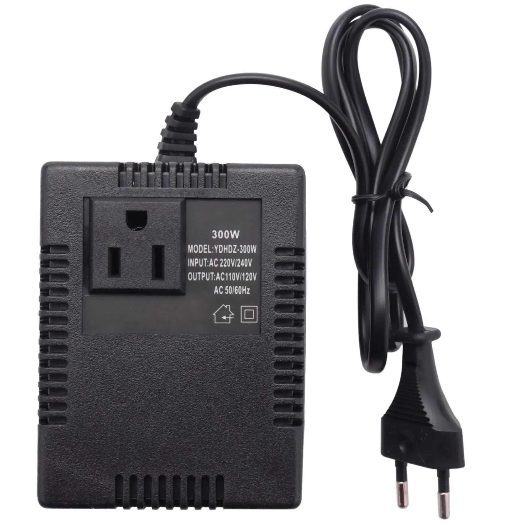 Konverter Transformator Tegangan Perjalanan Ac 300W 220/240V Ke 110/120V Baru Steker UE