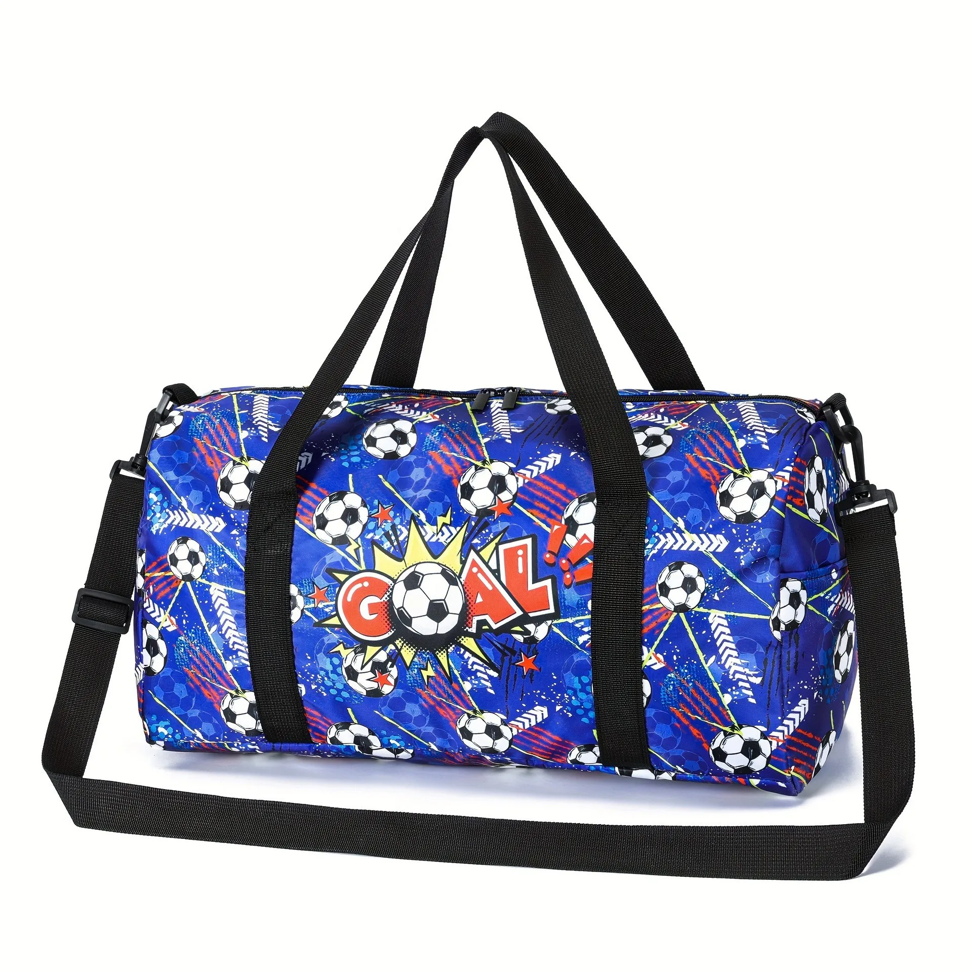 高級人気サッカー 3D プリント大容量トラベルバッグバレル形 - Luxury Yoga Bags のレビューと価格