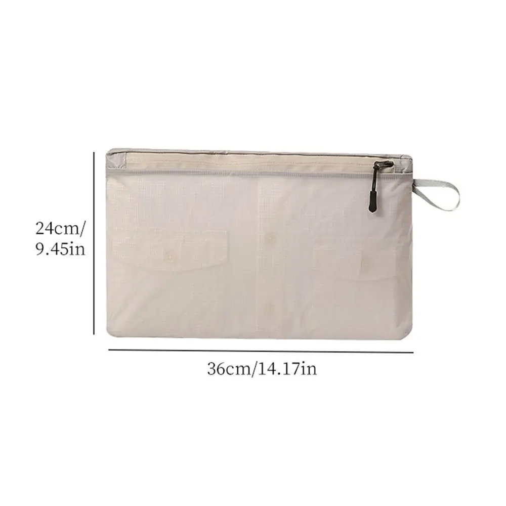 High Quality Large Capacity Toiletry Bag Waterproof Portable Makeup Bag Hanging Hook 3 Sizes Nylon Clothing Zipper Storage Bag