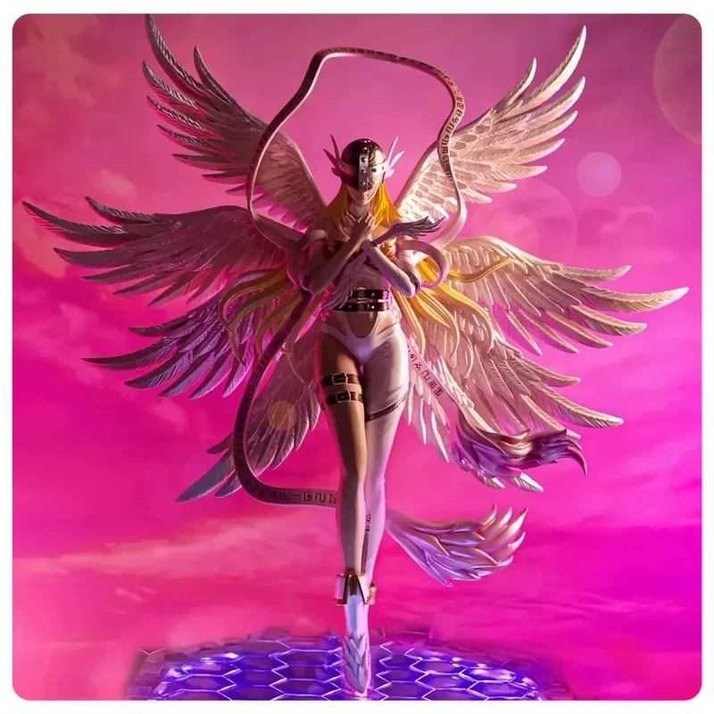 

Bandai аниме-игрушка цифровой монстр луна богиня храм ангел зверь фигурка ангела-хранителя светящаяся статуя в штучной упаковке Коллекционная модель