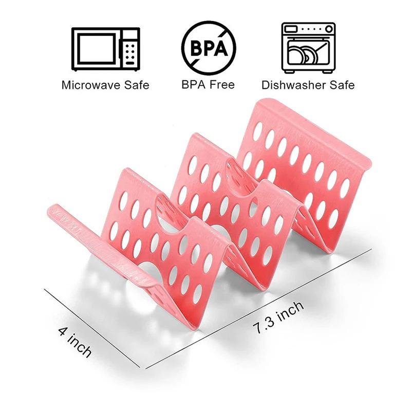 Hollowed Wave Shape Pancake Holder Mexican Taco Display Rack Creative Plastic Tortilla Shelf Food Serving Tray