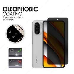 Privacy Screen Protector For Xiaomi Poco F3 Anti Glare Glass HD Clear Camera Lens Protector For Xiaomi Redmi K40 Anti-spy Glass