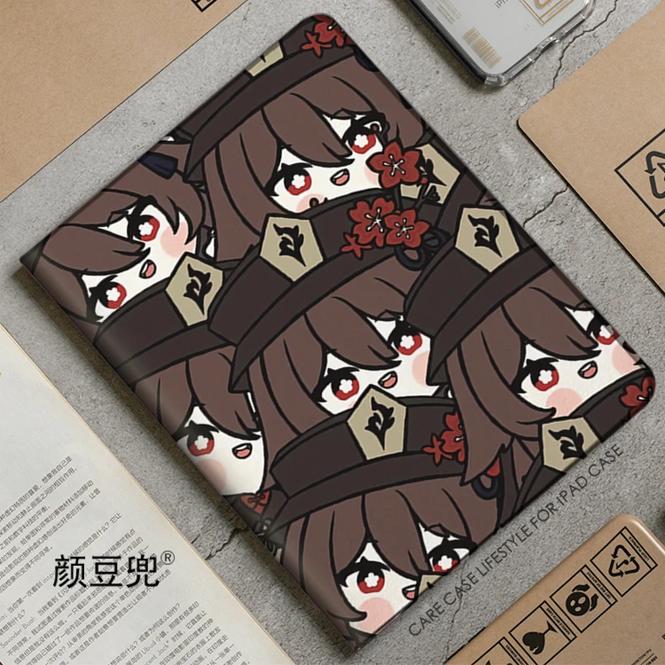 

Hutao Anime Genshin Impact For iPad Air 4 5 10.9 Mini5 6 for 2022 Pro 12.9 Case Luxury Silicone For iPad Air 2 3 Pen Slot Type