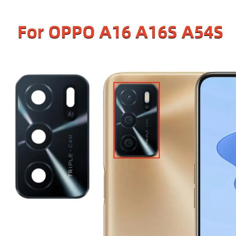 Стекло задней камеры для OPPO A16 A16S A54S A16E A16K сменная стеклянная крышка объектива + клей CPH2269 CPH2271 Фото №2