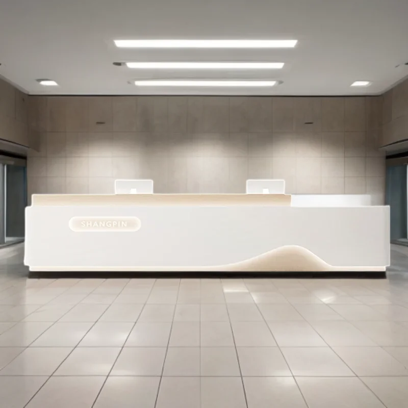 Beauty Center Reception Furniture Lectern Simple Minimalist Luxury Office Counter Bakery Salon Receptionist Recepcja Desk Help