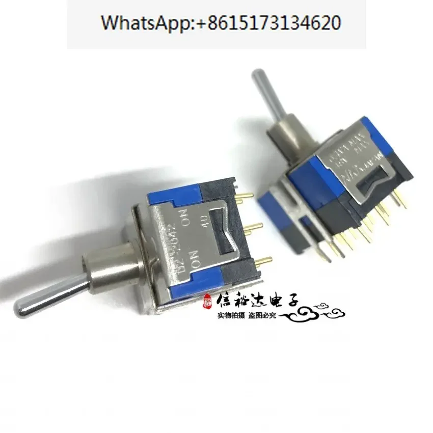 2 pieces NKK imported toggle switch D2-2042 four pole double throw 12 pin 2-speed 0.4VA 48V D2-2042B