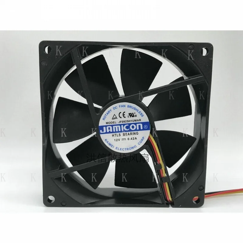 C FOR JAMICON 9025 JF0925H1UMAR DC12V 0.42A 9CM 90mm Chassis Cooling Fan