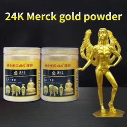 24K Merck Gold Powder Temple/Architecture/Home Decoration/Crafts Statues /word Art/ Calligraphy 999 Super Flash Golden Powder