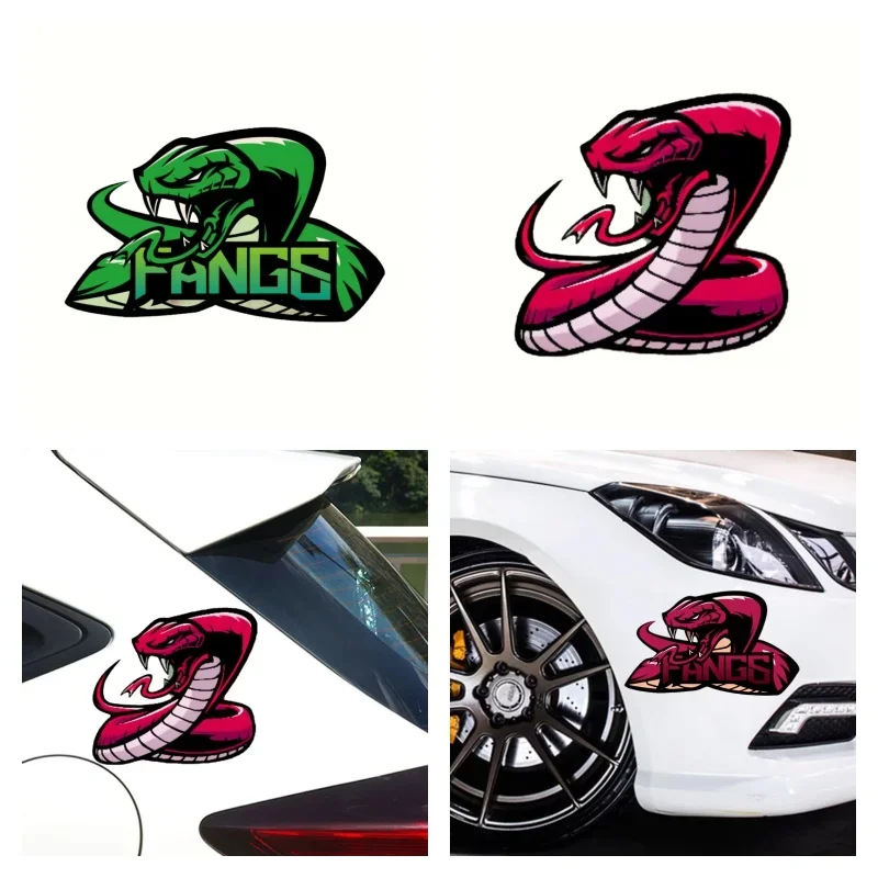 Black Mamba Cobra Snake Vinyl Car Sticker Anti Scratch Decal for Car Motorcycle Bike Electric Helmet Decor