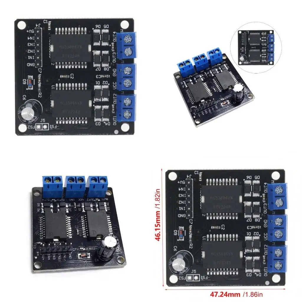 

R53C Motor Drive Module MC33886 4 Channel Output Robot Intelligent Vehicle Motor