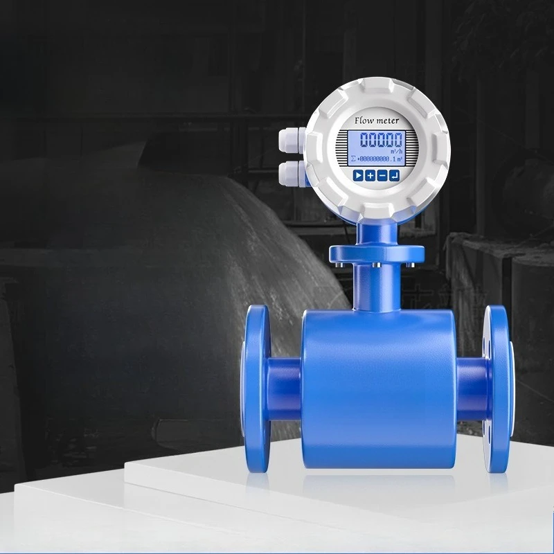 

Electromagnetic flowmeter integrated sewage acid-alkali liquid anti-corrosion pipeline high-precision DN50 intelligent digital