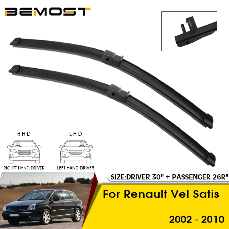 Car Wiper Blades For Renault Vel Satis 2002-2010 Windshield Windscreen Front Window Blades 30\