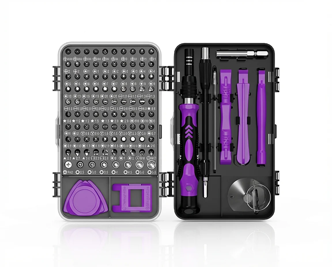 

Набор прецизионных отверток VMAN 115/117 в 1, миниатюрный профессиональный магнитный набор инструментов для ремонта, подходит для телефонов, компьютеров, электроники и т.д.