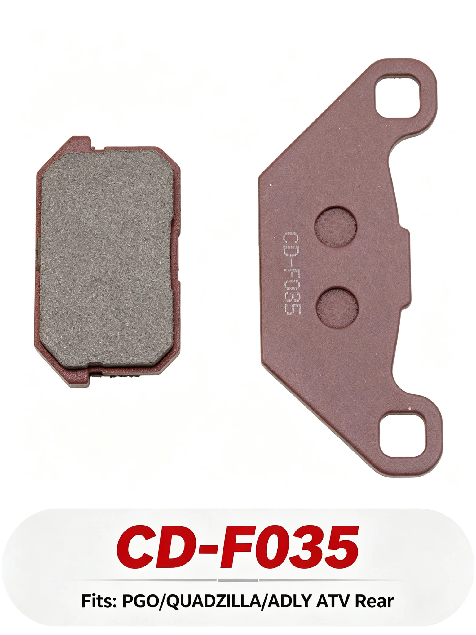 Bremsbeläge CD-F035 für CFMoto PGO BR-200 Bugrider PGO BR 250 Bugrider PGO 250 Bug R QUADZILLA CVT 150E ADLY 300 RS Quad – Detail 2
