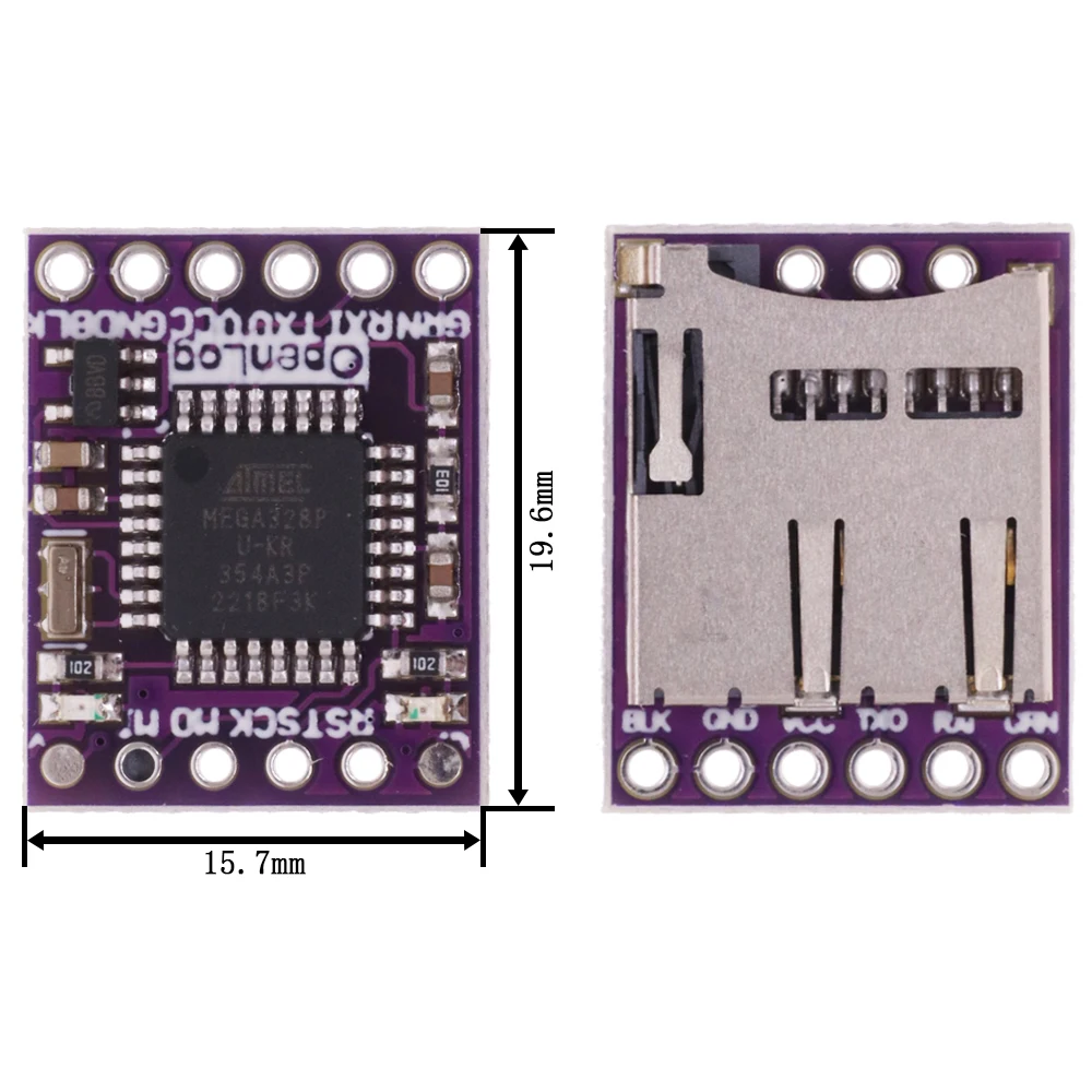 Openlog Serial Data Logger Open Source Data Recorder For Arduino ATmega328 Support Micro SD images - 6