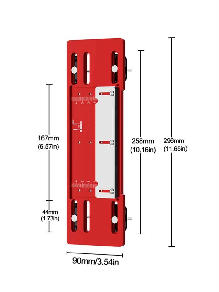 Placa inferior de guía de corte ajustable, placa Base Universal para sierra Circular eléctrica, soporte de guía de posicionamiento rápido para carpintería