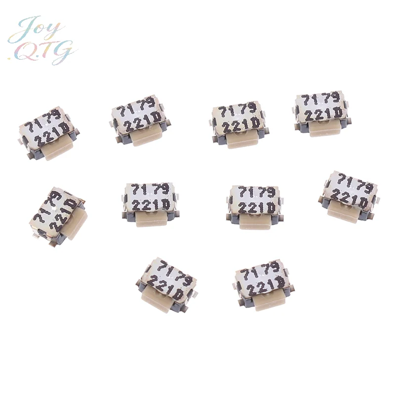 

Новые 10 шт. KMS221GPLFS Плоские кнопки-переключатели с плоской головкой, маленькие, с боковым сенсором, 4-контактные, для мобильных телефонов и камер