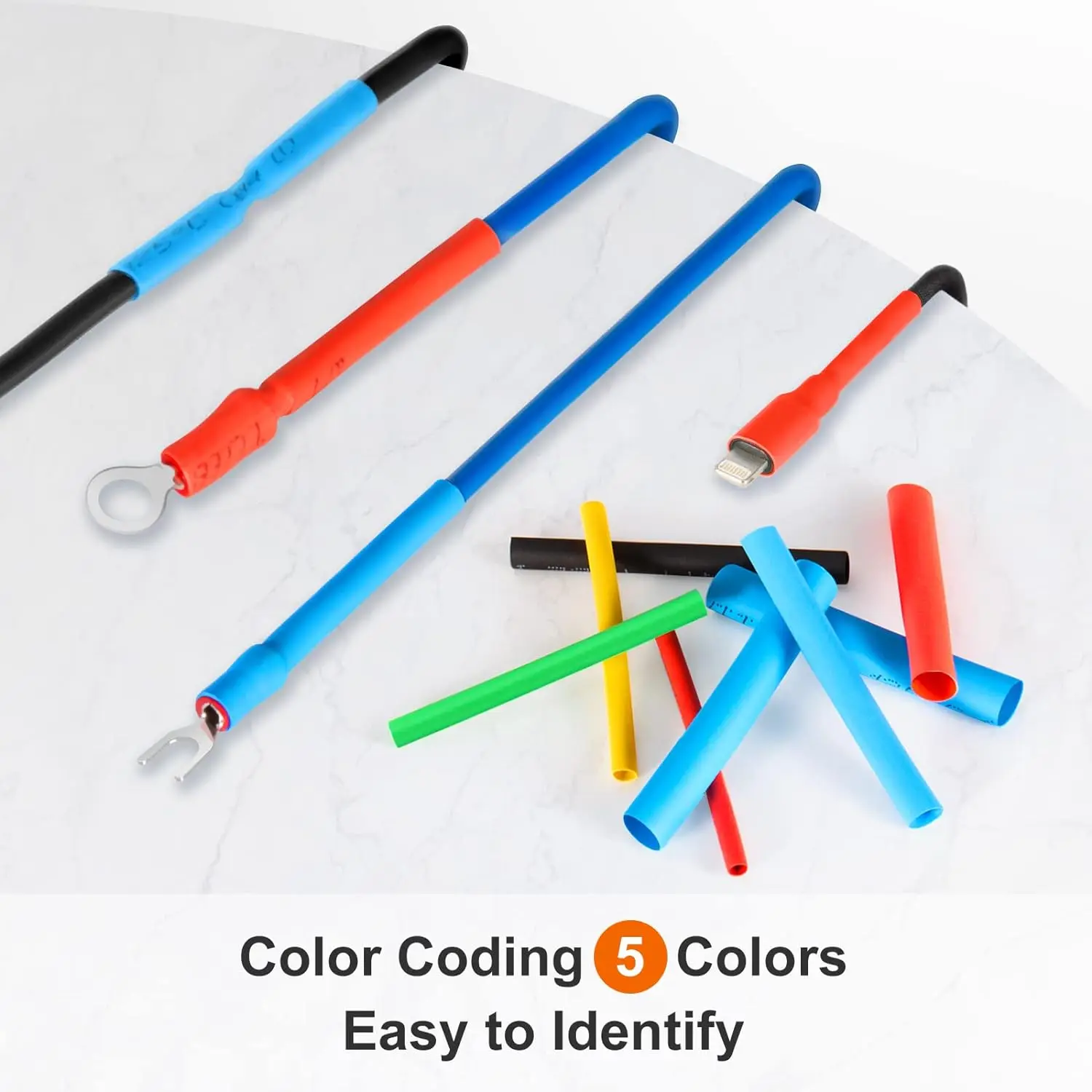 560PCS Heat Shrink Tubing 2:1, Eventronic Electrical Wire Cable Wrap Assortment Electric Insulation Heat Shrink Tube Kit in box