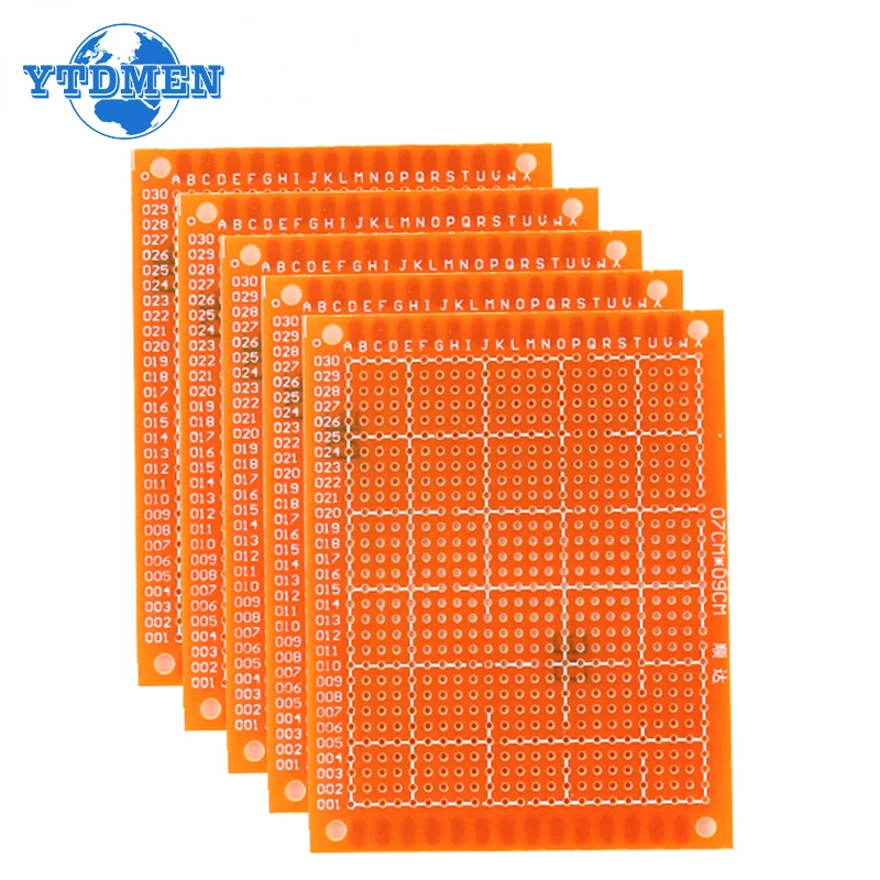 10pcs/lot Universal PCB Board 7x9 Diy Prototype Paper Printed Circuit Board Panel 70x90mm Single Side Electronic Soldering Board