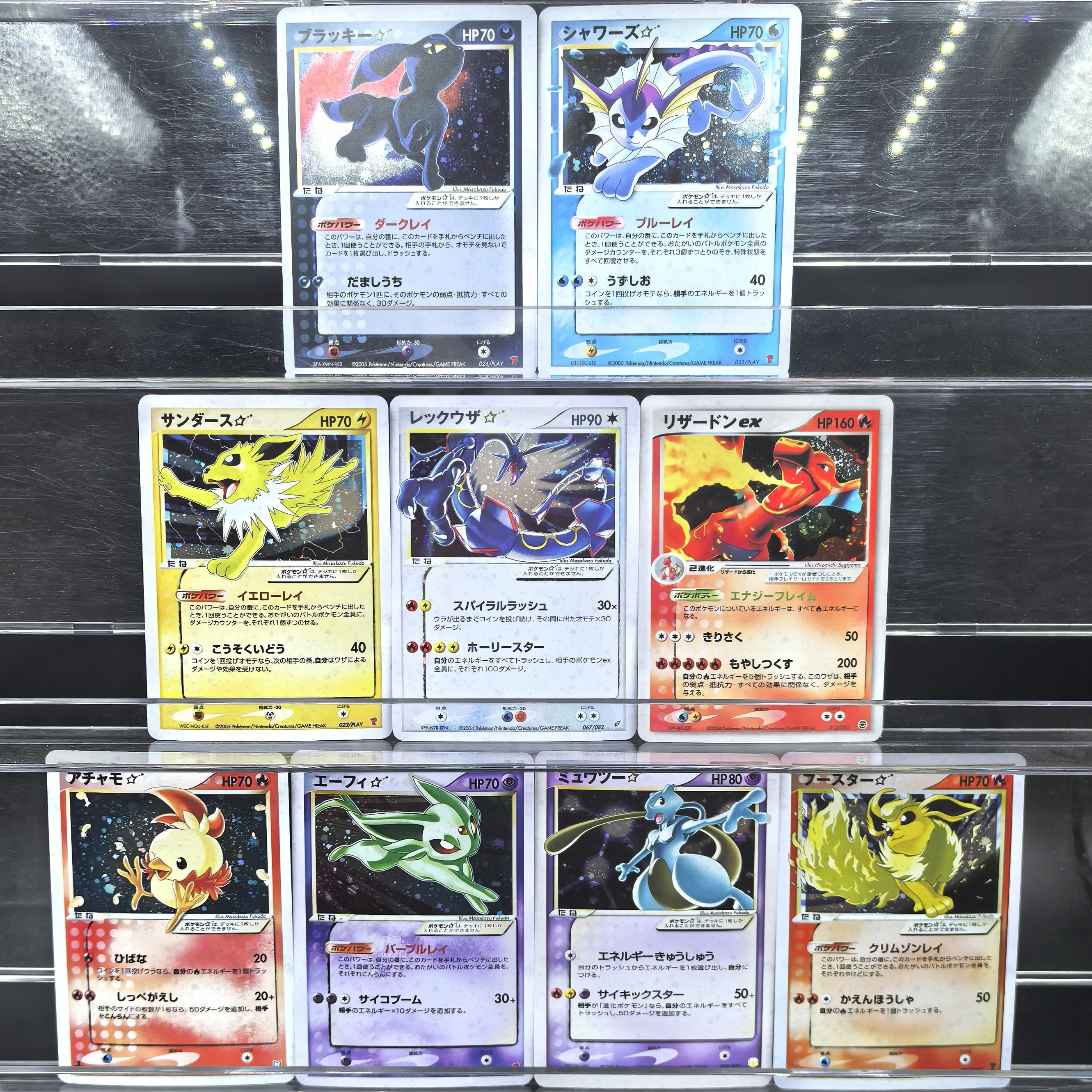 

9 шт. TCG Pokemon POCKET японские коллекционные карты Umbreon Mewtwo Rayquaza Espeon Charizard классическая игра аниме карты подарочные игрушки
