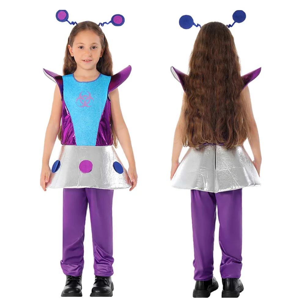 

Disguise Alien Cosplay Girls Clothing Cartoon Astronaut Stage Costume Teen 6 to 14 Years Roleplay Fancy Dress Up Party Outfits