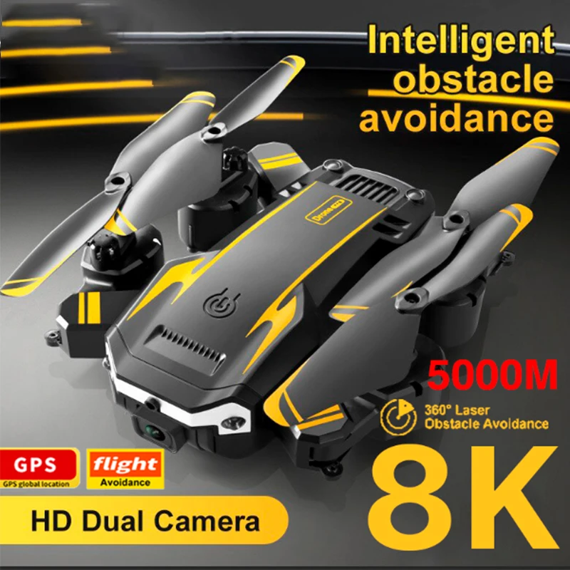 Drone G6 5G 8K Professionnel HD, Photographie Aérienne, Omnidirectionnel, Évitement d'Obstacles, GPS, Quadcopter, Distance 2023 m, Nouveau, 5000