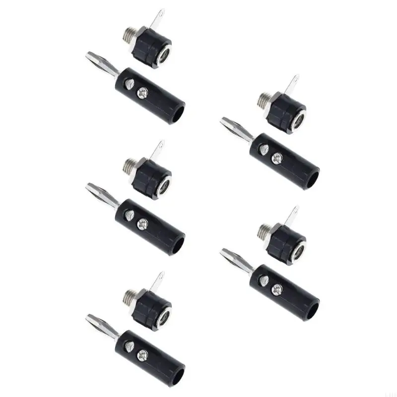 L41E 4mm 바나나 수컷 플러그 여성 소켓 커넥터 나사 터미널 바인딩 홈 전자 제품 실험실을위한 포스트 스피커