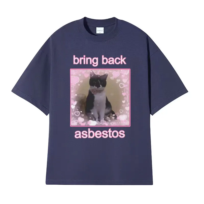 تي شيرت برسومات ، ملابس عتيقة ، قطن ، قطة لطيفة ، تعيد الاعتداء ، أسلوب لطيف ، ميمي ، تي شيرت رجالي