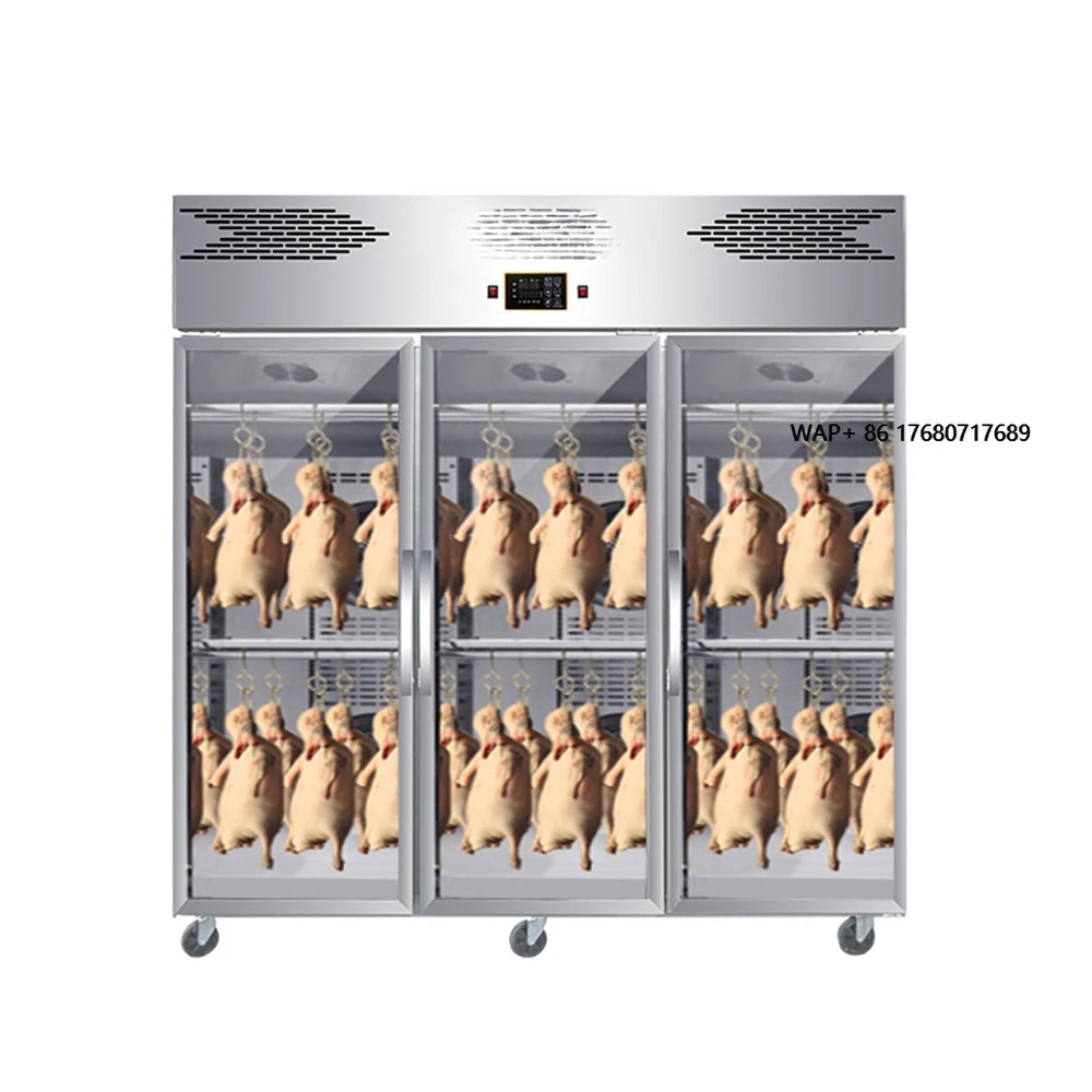 

Three Glass Door Duck Drying Cabinet Big Fan Thawing Duck Refrigeration Air Cooling Frostless Beijing Roast Duck Equipment