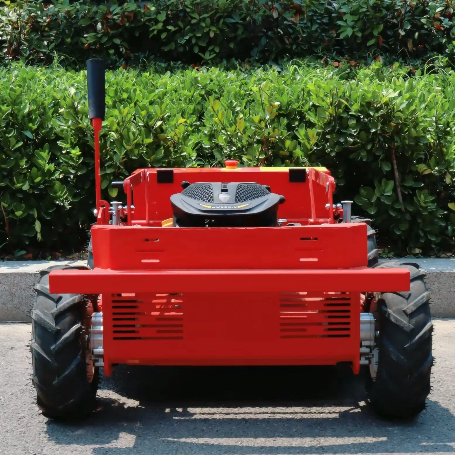 

Intelligent Remote Control + Gasoline Power! Self-Propelled Lawn Mower, One Button to Free Your Hands!