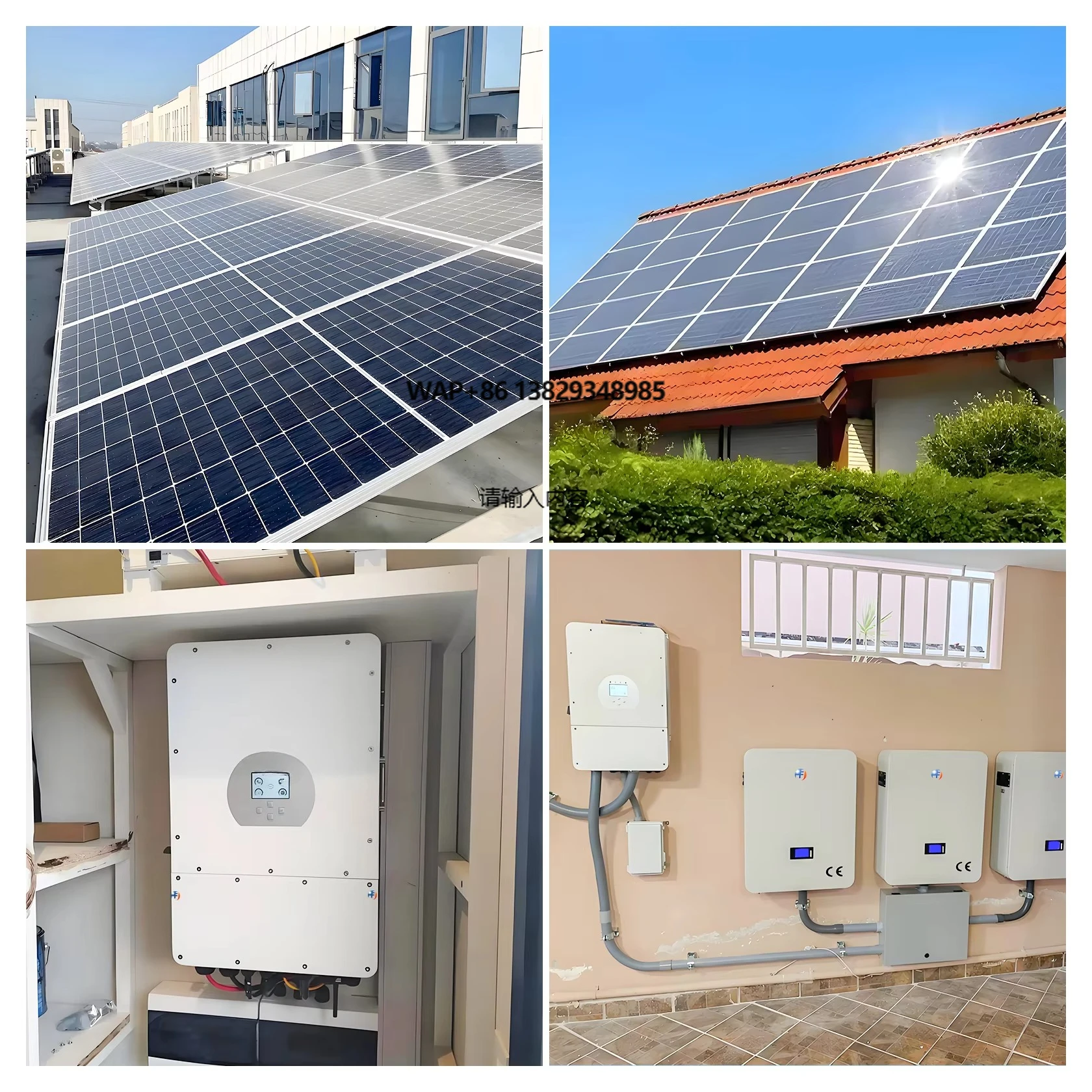 Complete Solar Energy System 5-30kW MPPT Lithium Ion Hybrid off Grid Solar Generator for Home Use