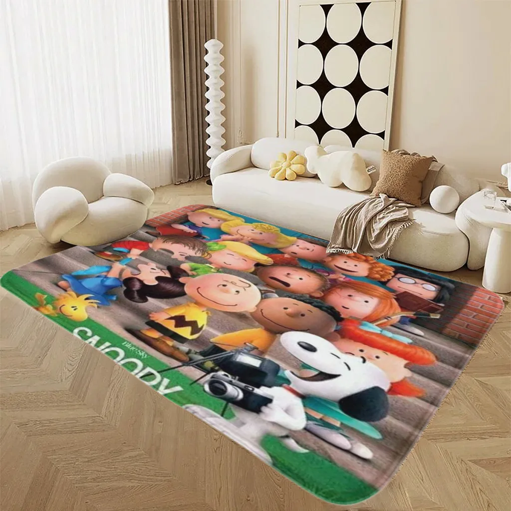 Snoopy Peanuts Large Size Living Room Rug Light Luxury Sofa Floor Mat Full Shop Home Room Bedroom