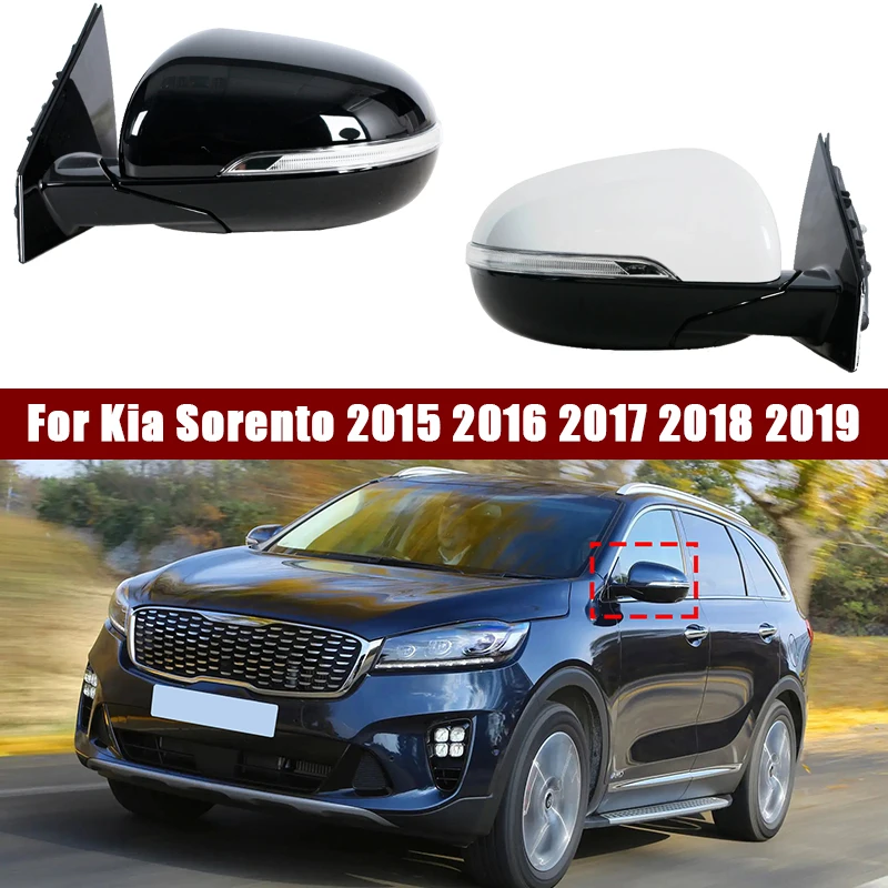 Car Accessories For Kia Sorento 2015 2016 2017 2018 2019 Auto Outside Door Rearview Mirror Assemblys Left/Right