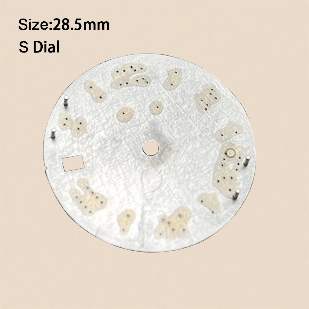 New 28.5mm S Logo Rome Sunburst Dial Fit NH35/NH36/4R/7S Japan Movement High Quality Dial Watch Modification Accessories