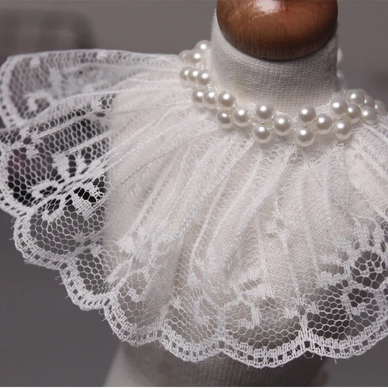 7cm Non-Elastic Floral Lace Trim, Ultra-Soft & Dense for Baby Dresses, Headbands, Home Decor - 40m Pack