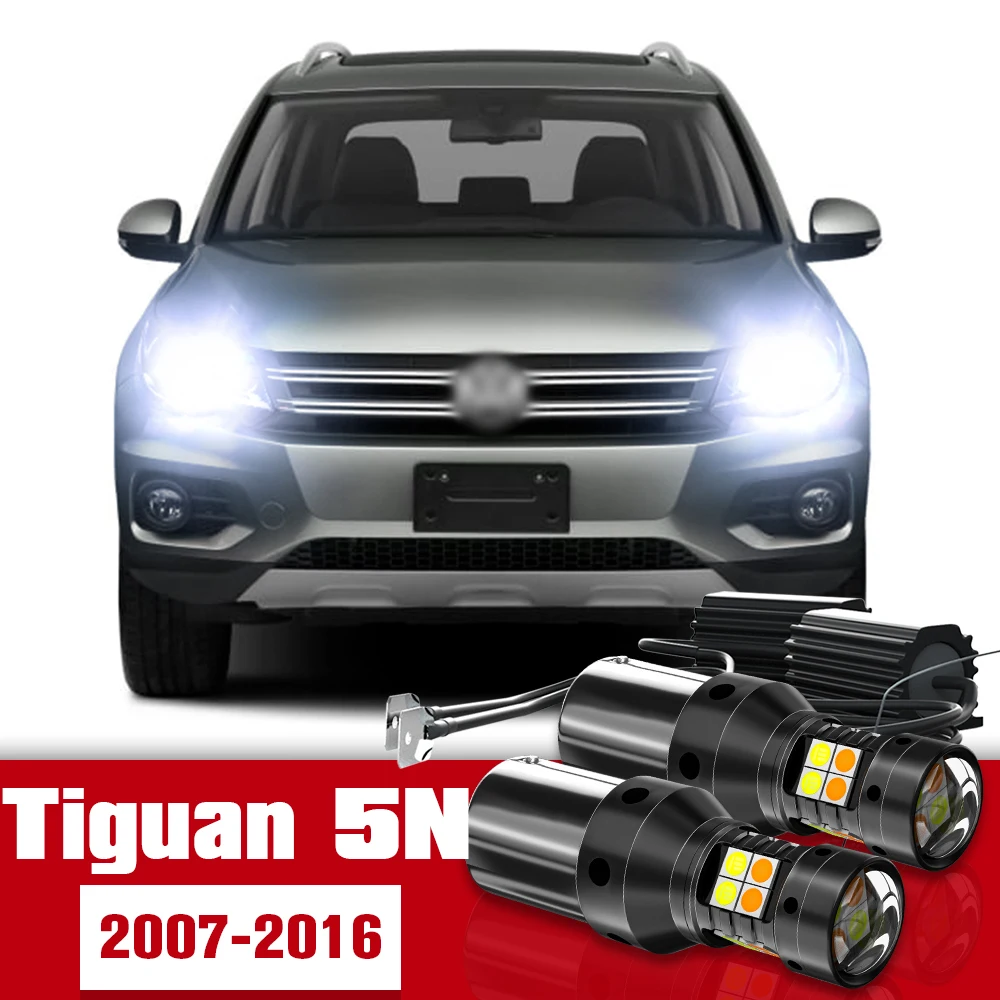 

2x LED Accessories Dual Mode Turn Signal+Daytime Running Light DRL For VW Tiguan 5N 2007-2016 2008 2009 2010 2011 2012 2013 2014