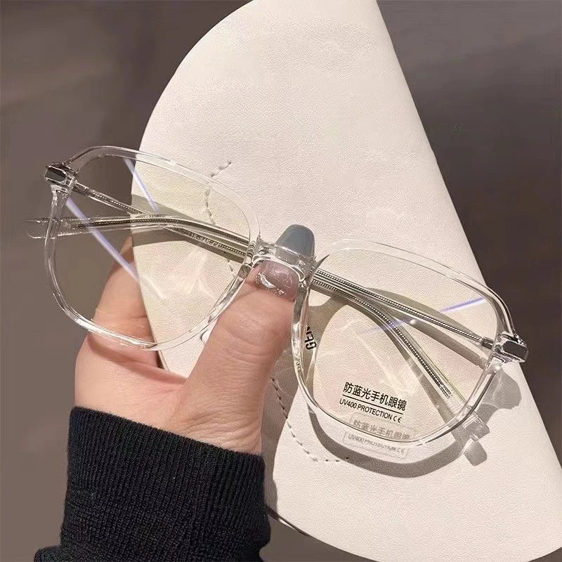 Retro-High-Definition-Anti-Blaulicht-Brille für Damen, modische Brille mit großem Rahmen, ultraleichte Schutzbrille – Detail 3