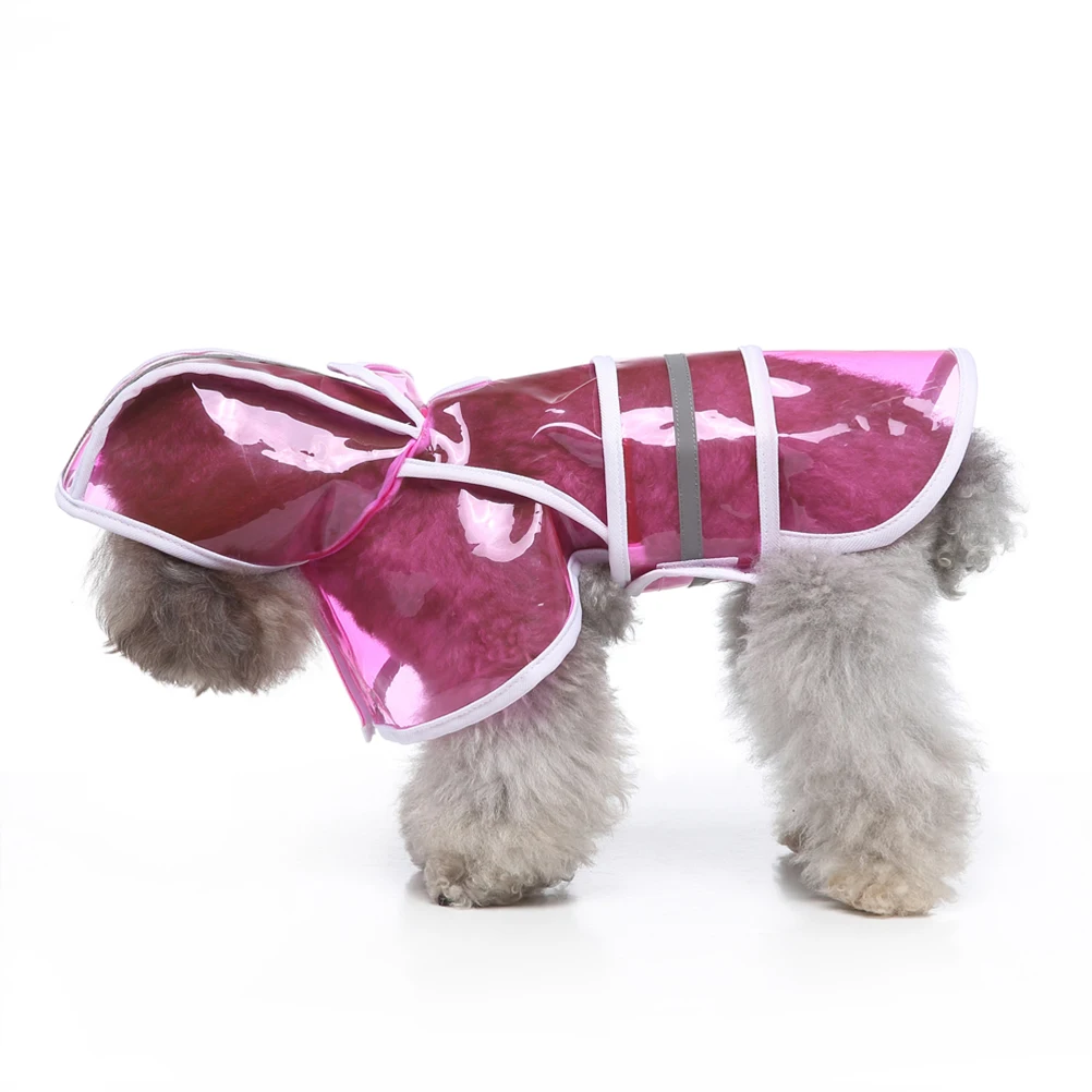 

Pet Dog Raincoat Reflective Waterproof Hooded Jacket Jumpsuit for Golden Retriever Large Size Adjustable Straps