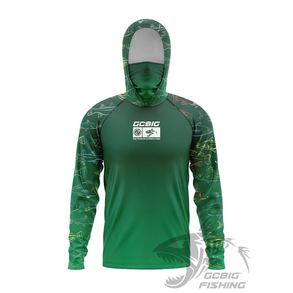 

2026 Huk Gear Fishing Shirt Summer Long Sleeve Shirt Quick Dry Breathable Hooded Mask Fishing Clothes Anti-UV 50+ Fishing Shirts
