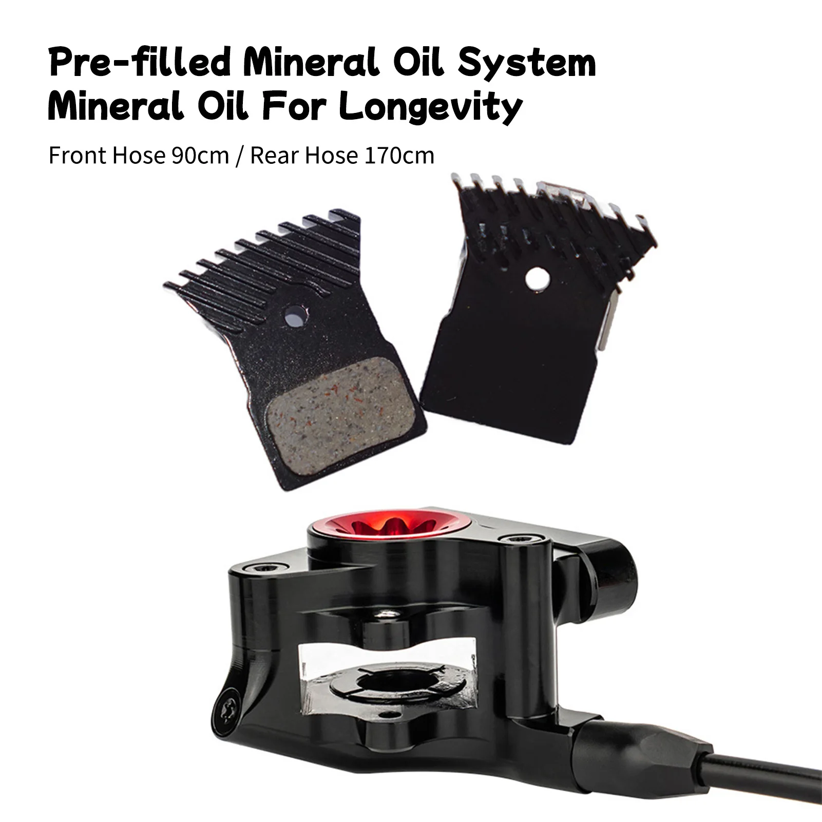 

Road Bike Hydraulic Disc Brakes Two Piston Calipers Aluminum Mineral Oil System Two Piston Hydraulic Caliper