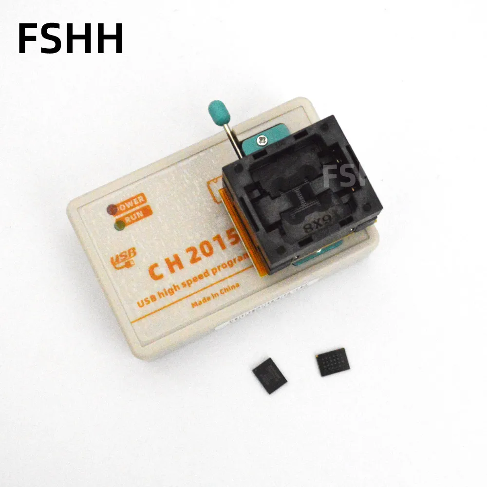 SPI FLASH  USB Programmer CH2015+TFBGA24 to DIP8 Adapter BGA24 6X8MM for FLASH 25Q64/25Q128  eeprom/AVR/DATA FALSH  Programmer