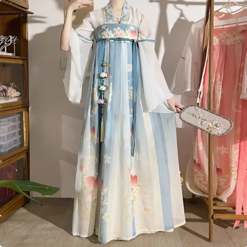 

Ethnic Style Fashion Clothes Party Dance Wear Stage Show Traditional Chinese Clothing Hanfu Women Fairy Dress Cosplay Costumes