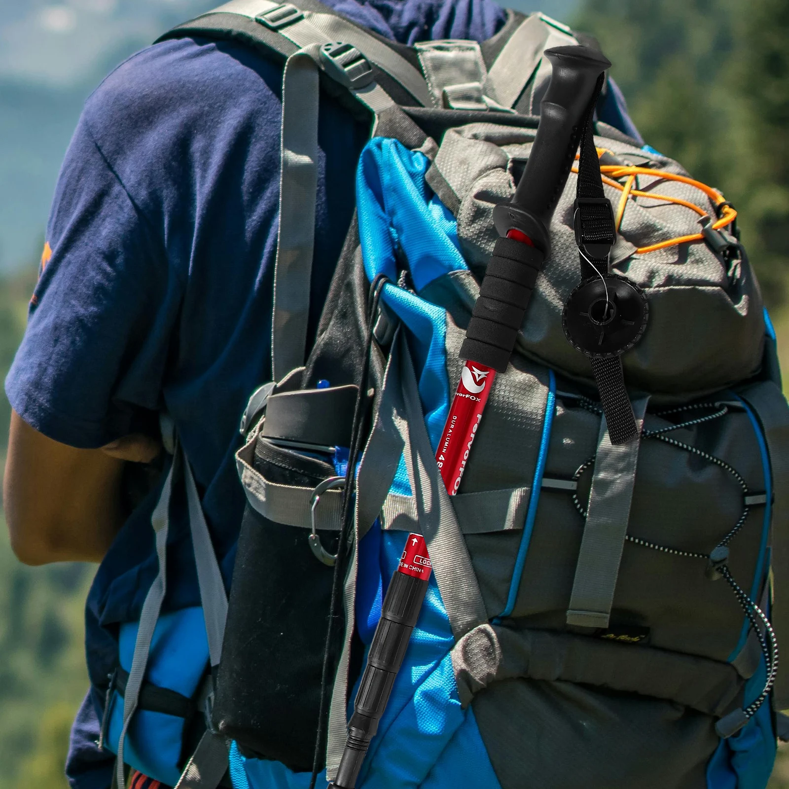 

Trekking Poles Lightweight Adjustable Aluminum Hiking Pole For Men Women Seniors Outdoor Camping Travel Hiking Gear