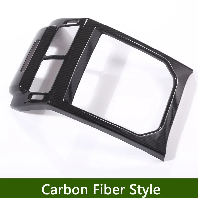 

New! Carbon Fiber Style ABS Plastic Accessories For LandRover Range Rover Evoque 12-17 Rear Row AC Vent Outlet Frame Cover Trim