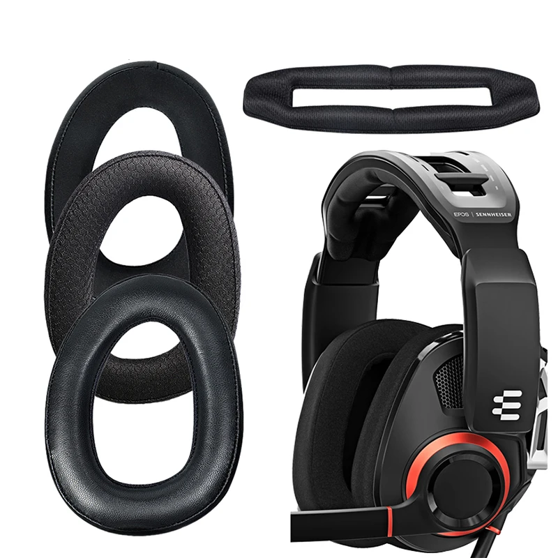 Bantalan Telinga Pengganti Sarung Bantal Busa Bantalan Telinga untuk Sennheiser GSP 600 GSP600 GSP 500 Headphone Gaming Casing Earphone Headset